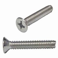 FPTC612S #6-32 X 1/2" Flat Head, Phillips, Thread Cutting Screw, Type-F, 18-8 Stainless